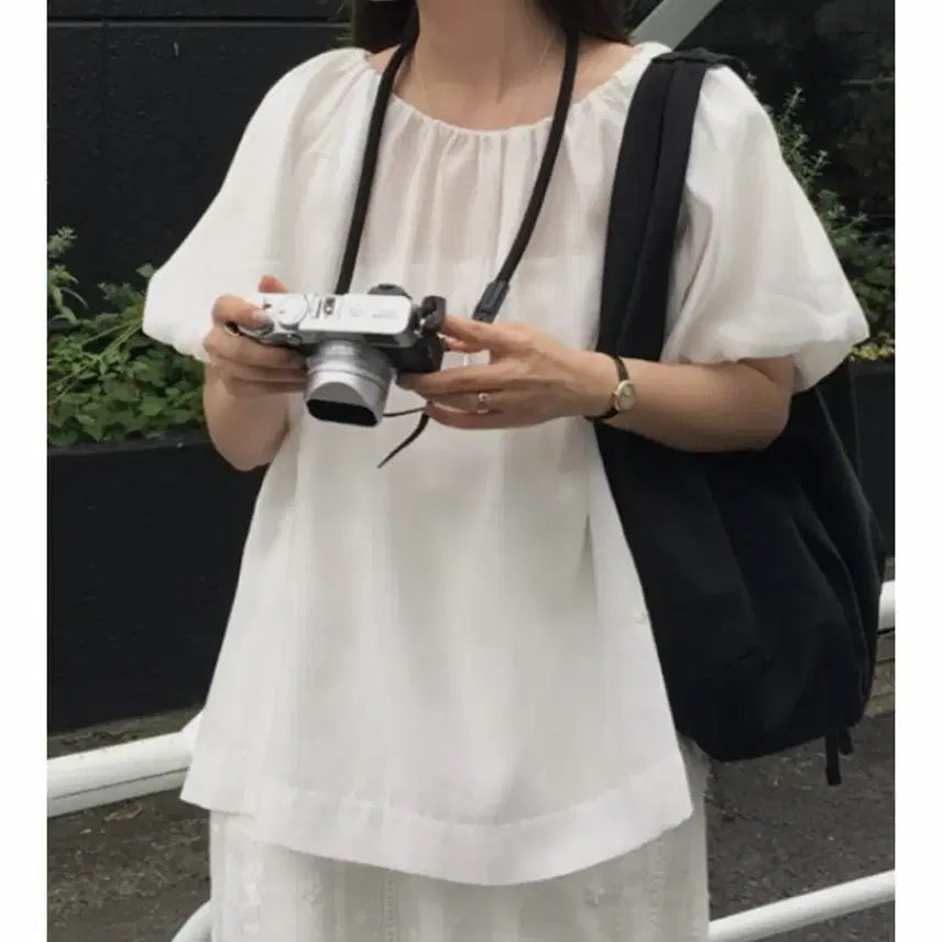 [BUNJANG] Yie Brand Puff Blouse / 퍼프 블라우스