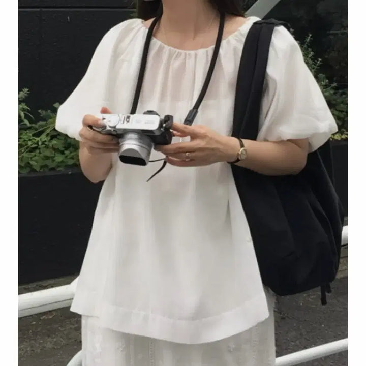 [BUNJANG] Yie Brand Puff Blouse / 퍼프 블라우스
