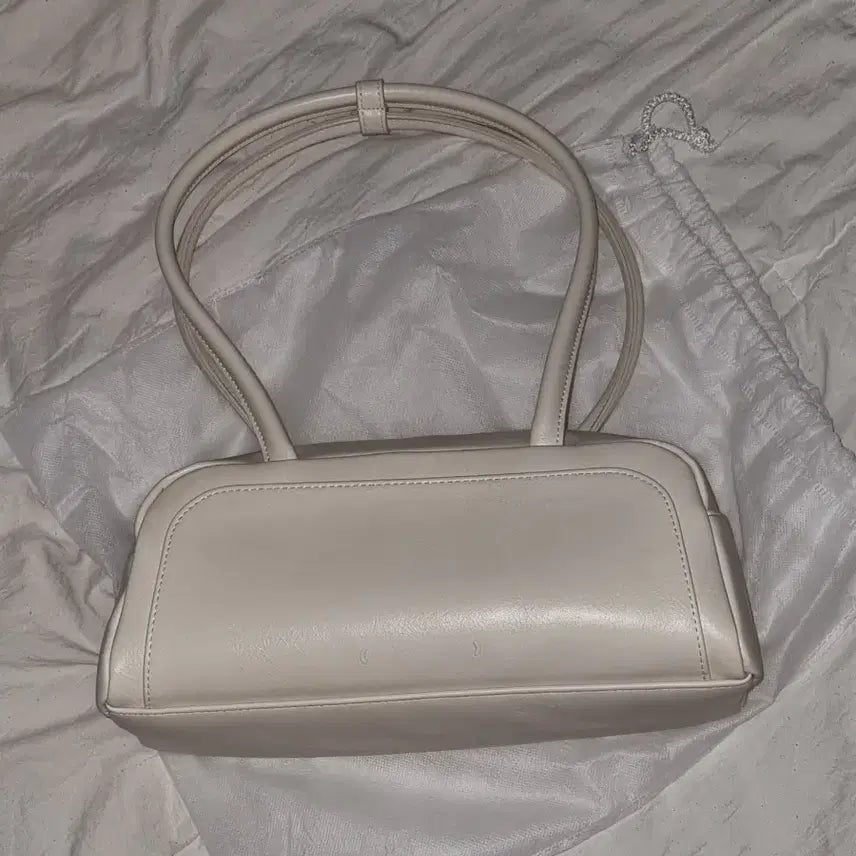 [BUNJANG] Mur Burnbag Cream Leather Shoulder Bag Tote Bag Crossbody Bag / [mur] 무르 번백 크림 양도 숄더백 토트백 가방 백 크로스백 에코백