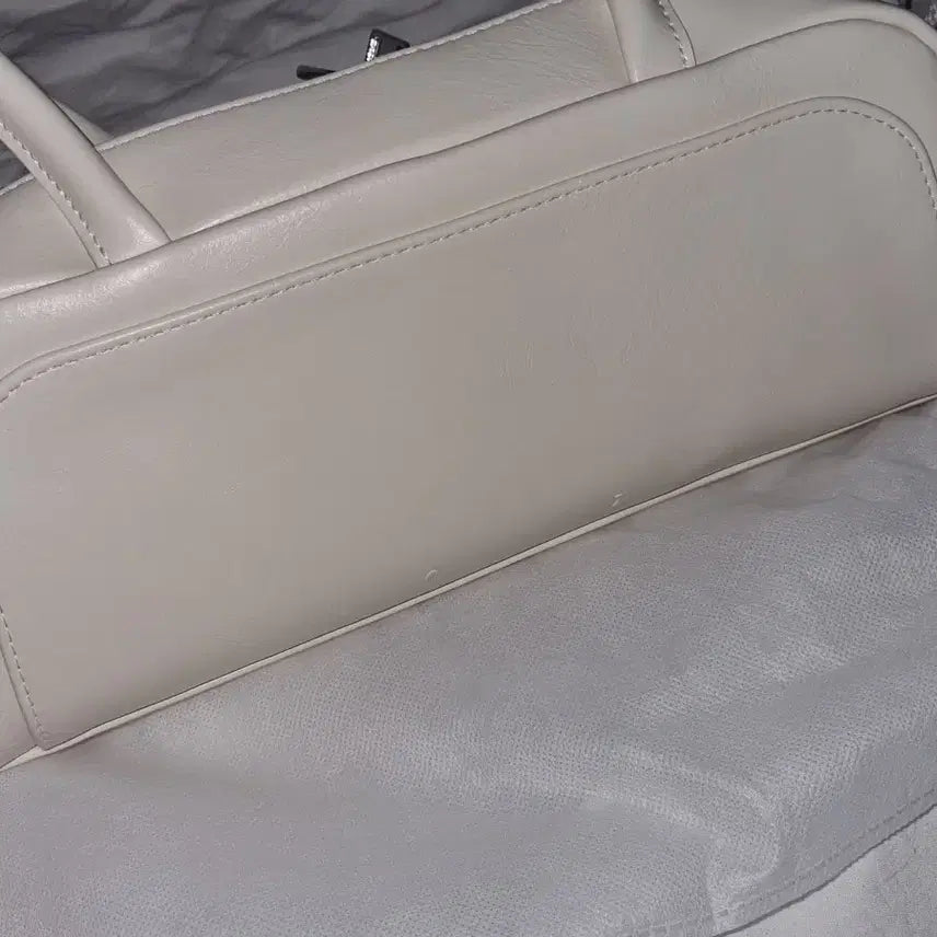 [BUNJANG] Mur Burnbag Cream Leather Shoulder Bag Tote Bag Crossbody Bag / [mur] 무르 번백 크림 양도 숄더백 토트백 가방 백 크로스백 에코백