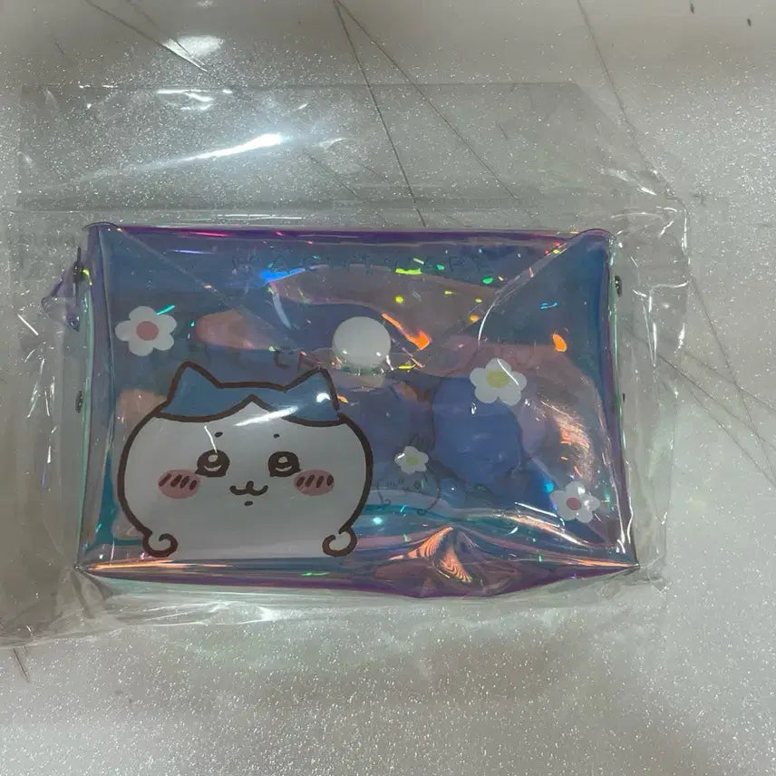 [BUNJANG] Cheekawaii Hachiware Hologram Pouch / 치이카와 하치와레 먼작귀 홀로그램 파우치 새상품