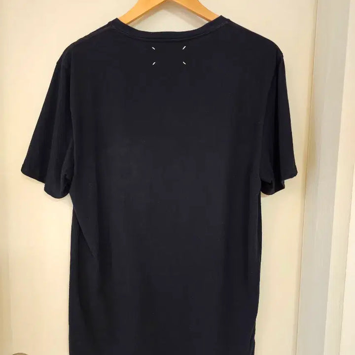 [BUNJANG] Maison Margiela V-Neck Short Sleeve T-Shirt Black Size 50 / 메종 마르지엘라 브이넥 반팔 티셔츠 블랙 50