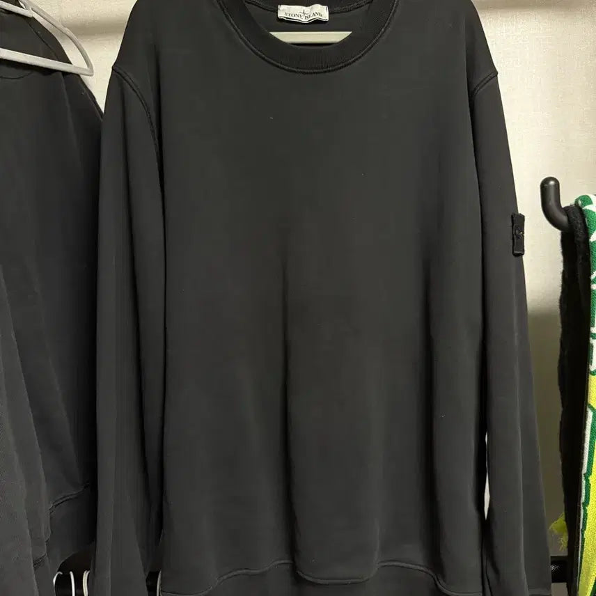 [BUNJANG] Stone Island Black Sweatshirt 3XL / 신형 스톤아일랜드 블랙 맨투맨 3xl