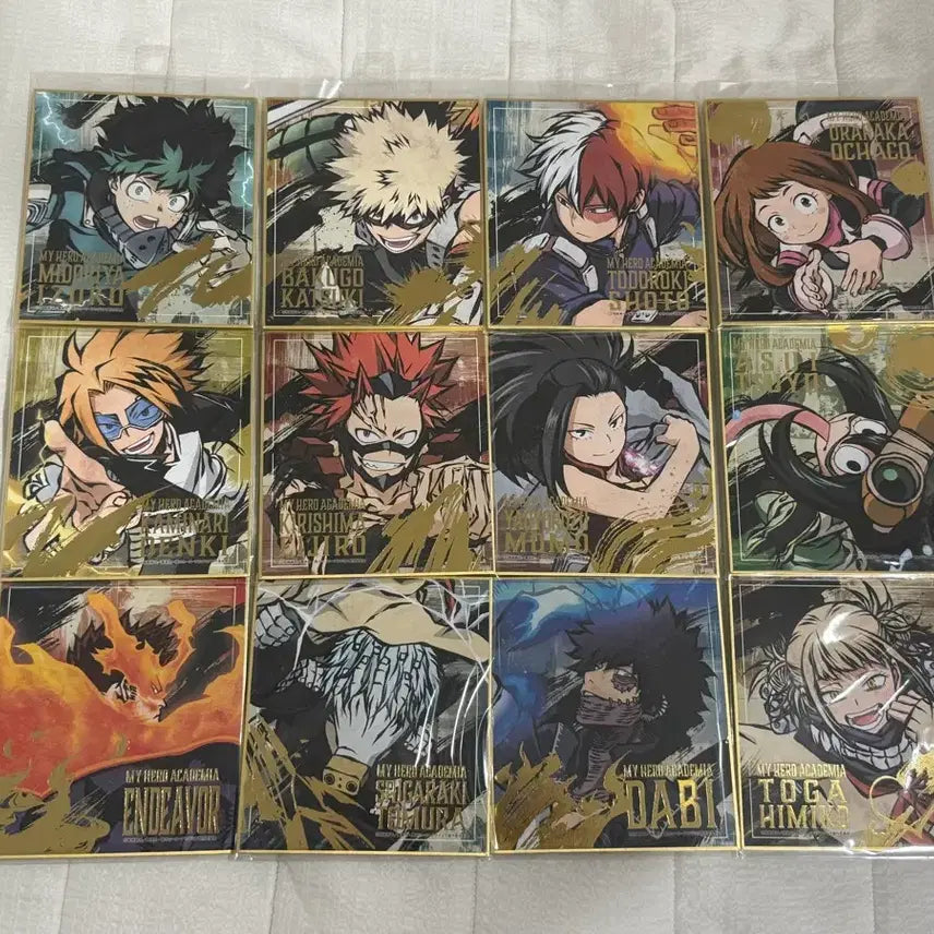 [BUNJANG] My Hero Academia Hiroaka Shikishi Full Set Bundle / 나의히어로아카데미아 히로아카 색지 풀셋 일괄