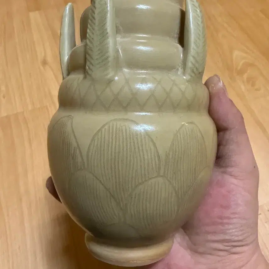 [BUNJANG] Northern Song Dynasty Yue Ware Celadon Vase / 진품  남송시대 월요