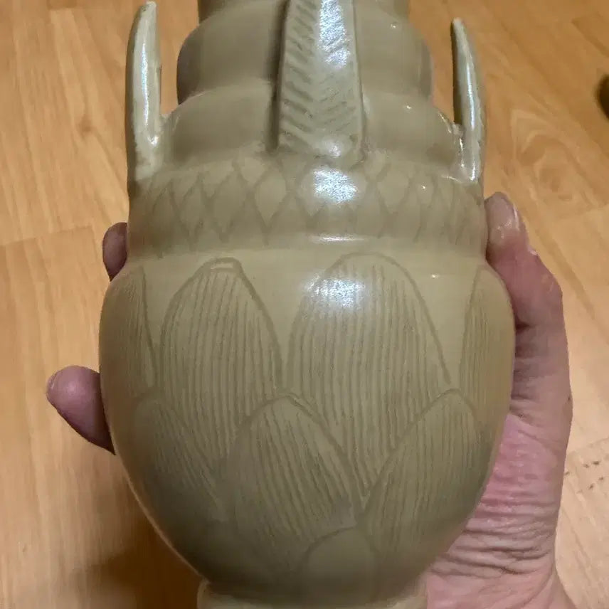 [BUNJANG] Northern Song Dynasty Yue Ware Celadon Vase / 진품  남송시대 월요