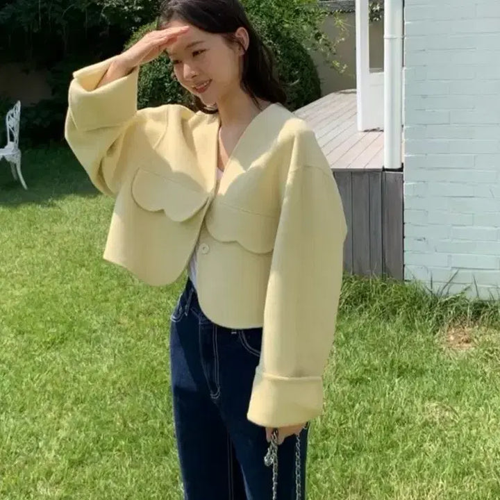 [BUNJANG] Blumin Bolero Coat / 블루민 볼레로 코트