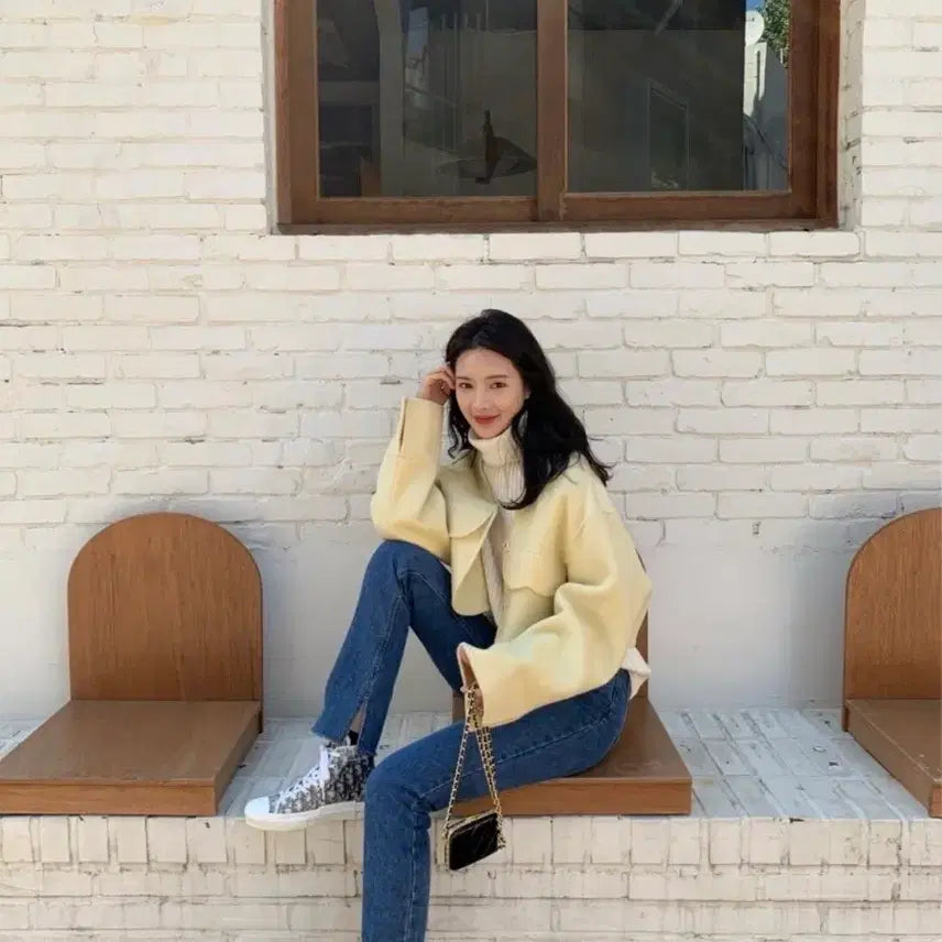 [BUNJANG] Blumin Bolero Coat / 블루민 볼레로 코트