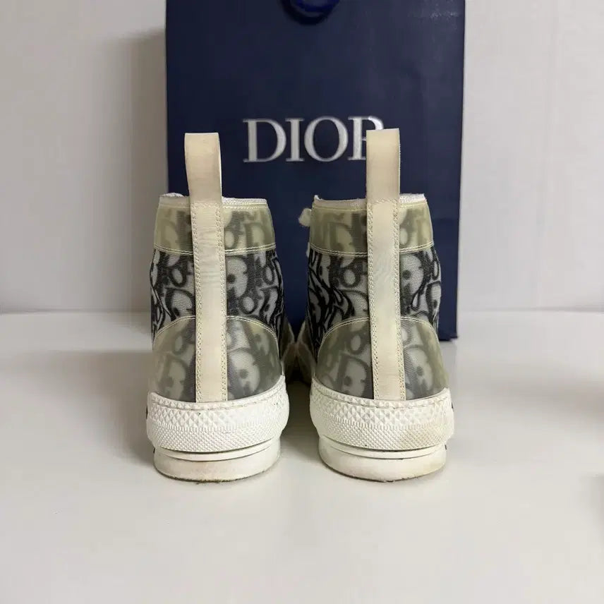 [BUNJANG] Dior B23 Oblique High-top Sneakers / [정품/S+급] 디올 B23 오블리크 하이탑 41