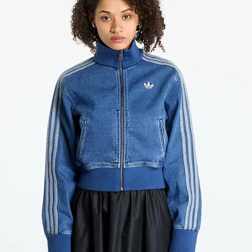 [BUNJANG] Adidas Denim Track Top / 아디다스 데님 트랙탑 여성 S