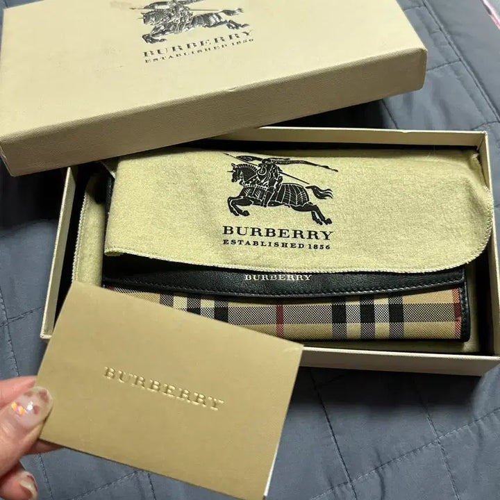 [BUNJANG] Burberry Porter Leather Flap Long Wallet Black / 버버리 포터 플랩 장지갑 블랙 풀박스 정품