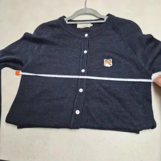 [BUNJANG] Maison Kitsuné Fox Head Cardigan Navy (S) / 메종 키츠네 폭스헤드 가디건 네이비(S)