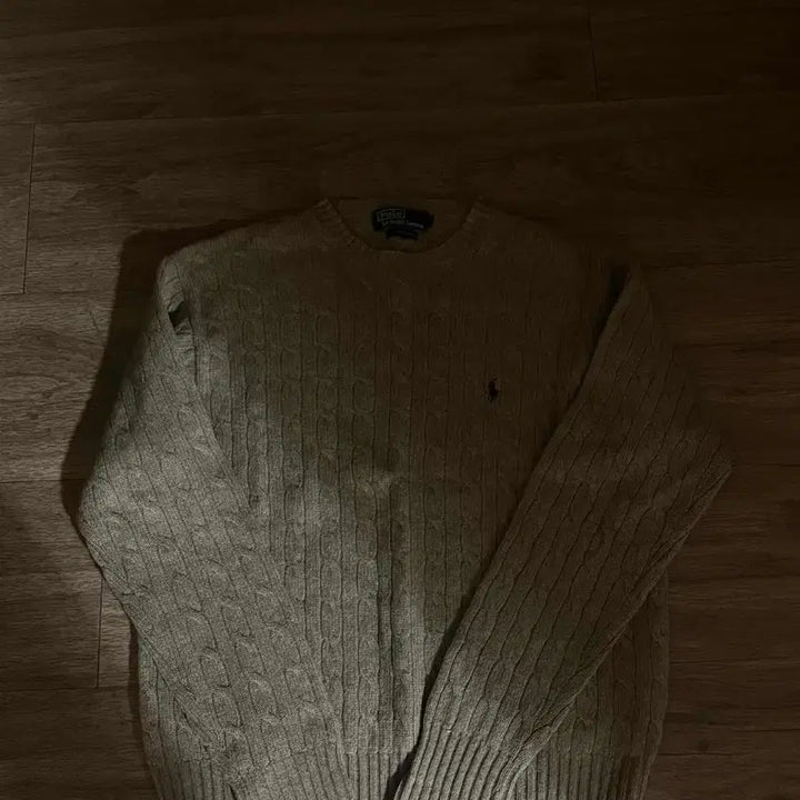 [BUNJANG] Polo Ralph Lauren Cable Knit Sweater Brown / 폴로 랄프로렌 케이블 니트 브라운