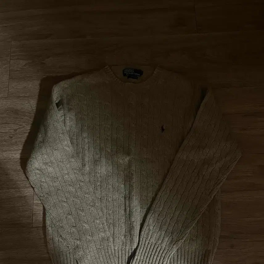 [BUNJANG] Polo Ralph Lauren Cable Knit Sweater Brown / 폴로 랄프로렌 케이블 니트 브라운