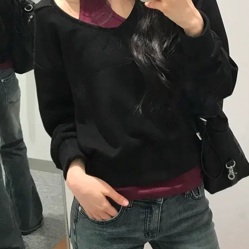 [BUNJANG] Layered Hoodie + Halter Neck Sleeveless Set / 레이어드 후드티 + 홀터넥 나시티 판매합니다!