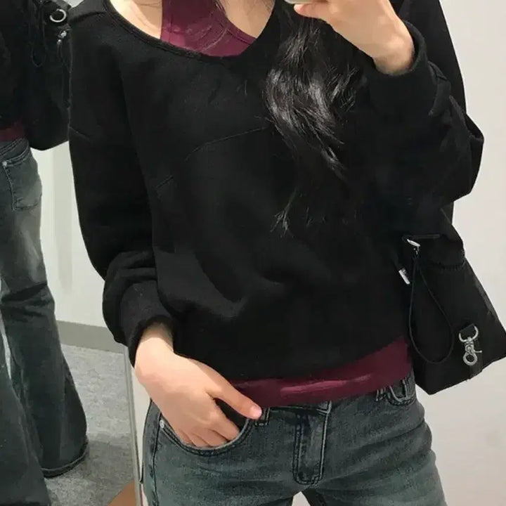 [BUNJANG] Layered Hoodie + Halter Neck Sleeveless Set / 레이어드 후드티 + 홀터넥 나시티 판매합니다!