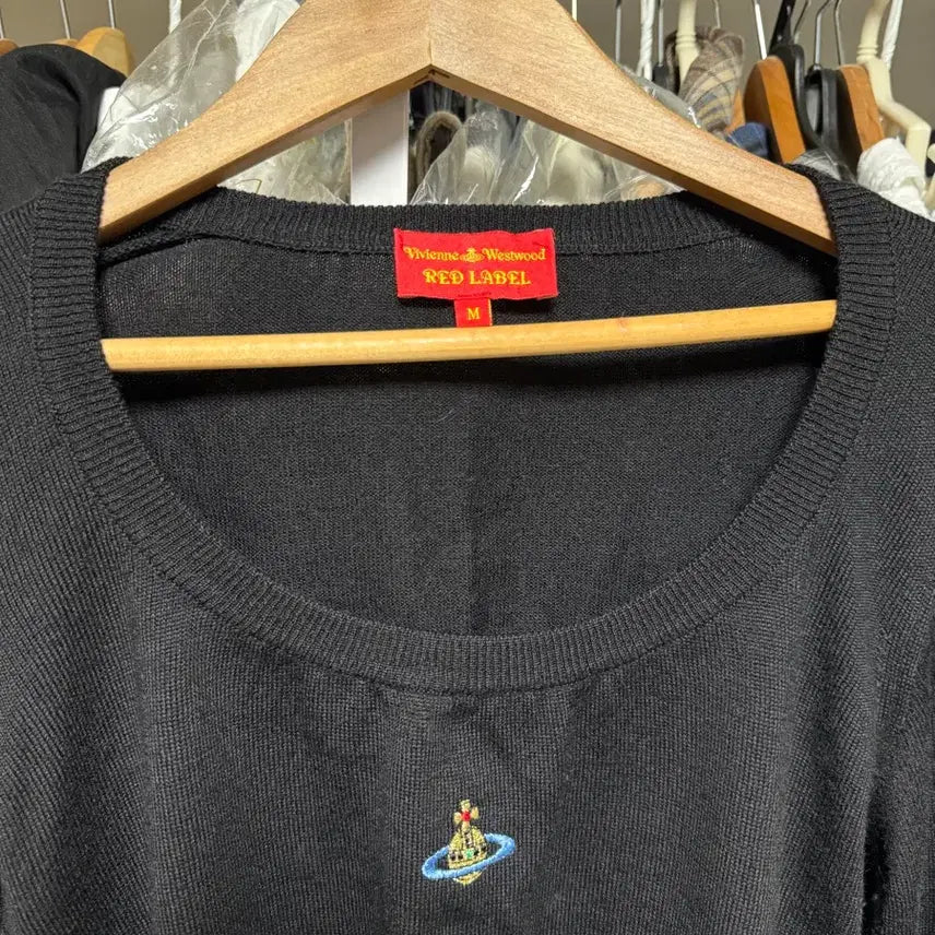 [BUNJANG] Vivienne Westwood U-Neck Knit Black M / 비비안웨스트우드 니트 u넥 블랙 m