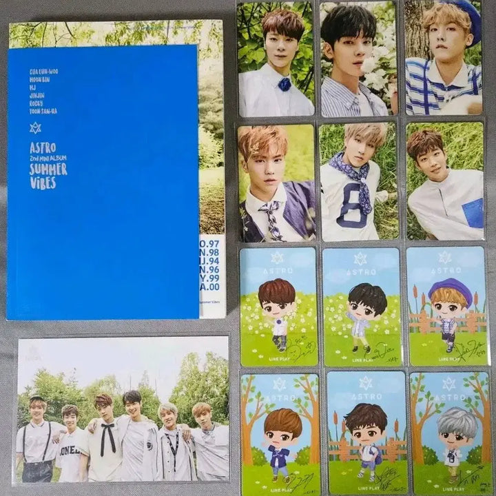 [BUNJANG] ASTRO Summer Vibes Album &amp; Unused Photocards (12 types) / astro summer vibes  문빈 은우 산하