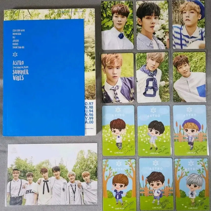 [BUNJANG] ASTRO Summer Vibes Album &amp; Unused Photocards (12 types) / astro summer vibes  문빈 은우 산하
