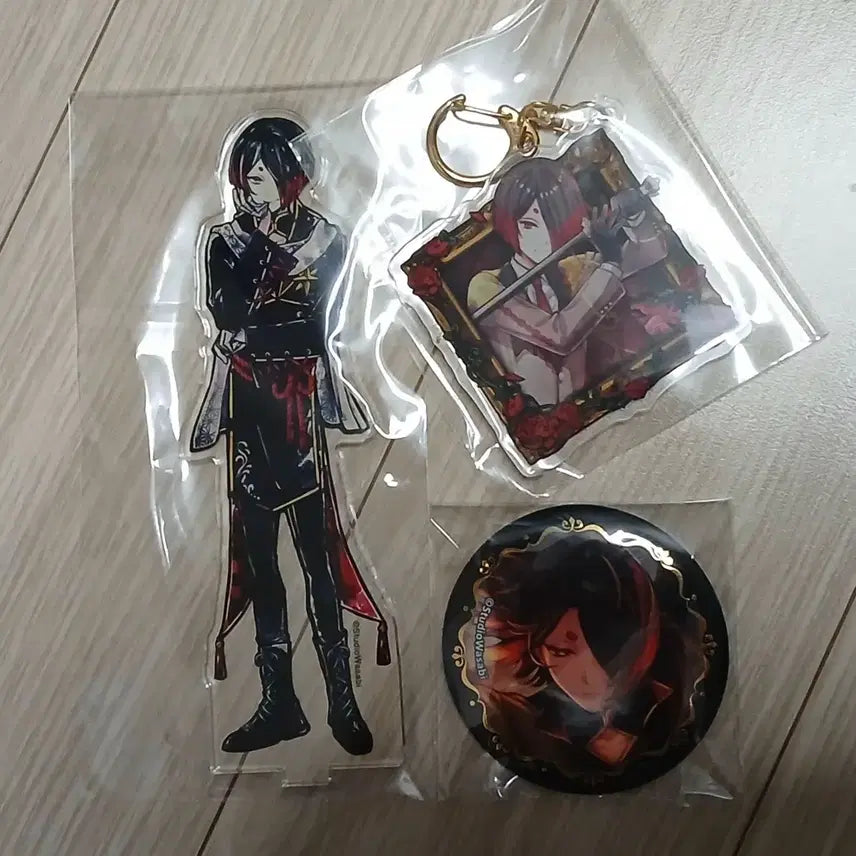[BUNJANG] Akuneko "The Devil Butler and The Black Cat" Acrylic Stand, Keychain, Can Badge Bundle Set / 아쿠네코 악마집사와 검은고양이 유한 아크릴 스탠드 키링 캔뱃지 일괄