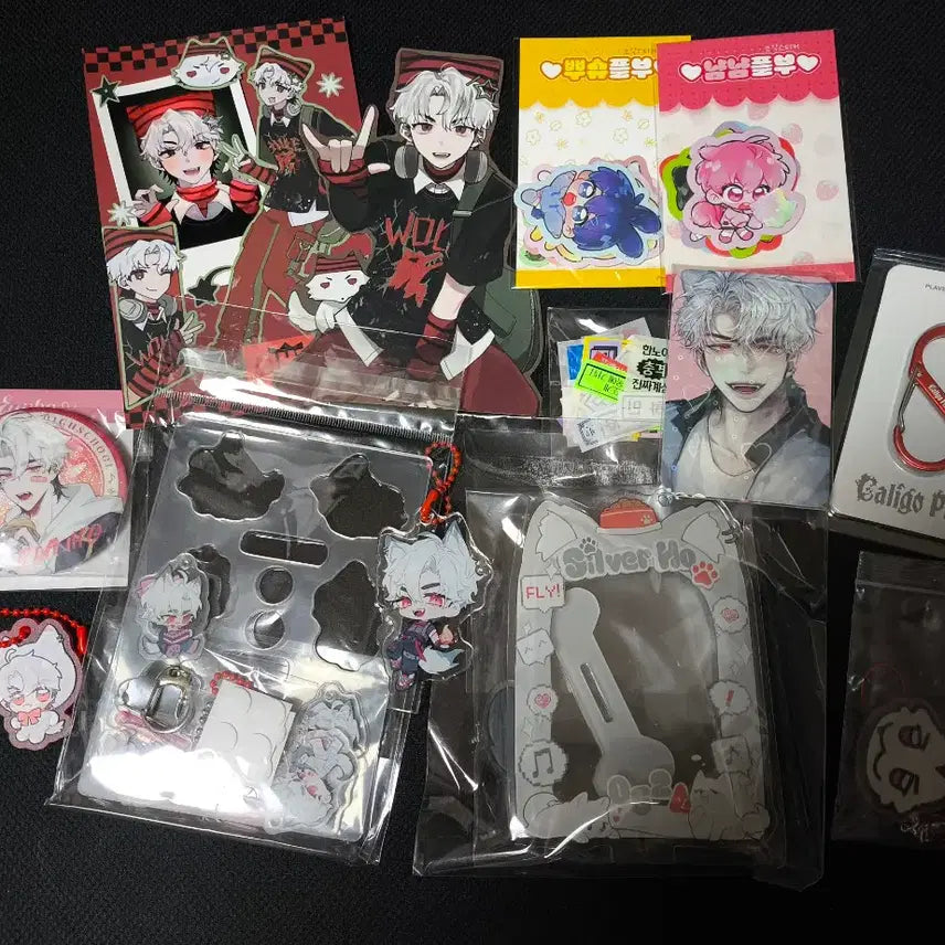 [BUNJANG] PLAVE Non-Official Goods Bundle Set - Acrylic Keyring, Stand, Photocard Holder, Sticker, Label / (일괄) 플레이브 비공굿 아크릴키링 스탠드 포카홀더 스티커 라벨