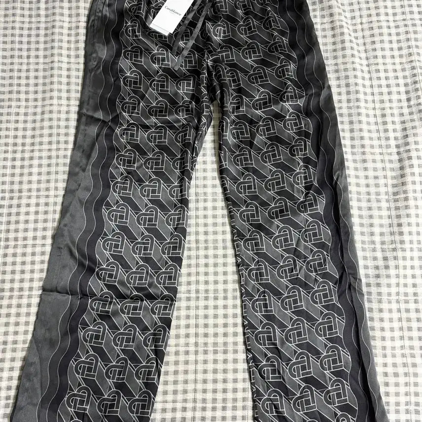 [BUNJANG] Casablanca Heart Monogram Track Pants Black / (M) 카사블랑카 하트 모노그램 트랙팬츠 블랙