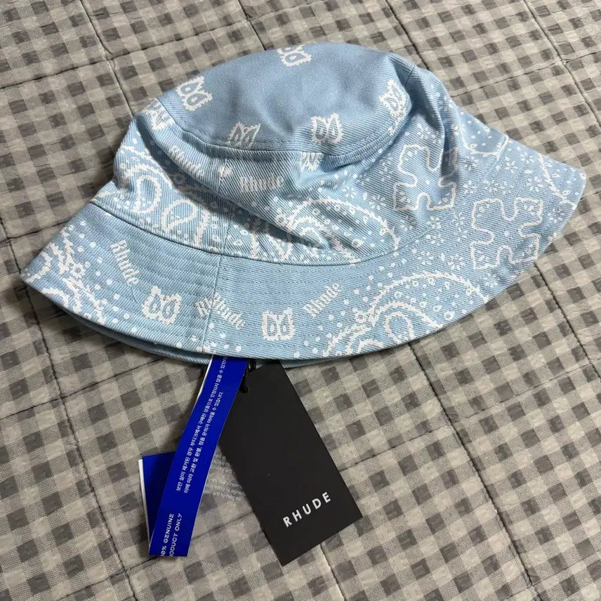 [BUNJANG] Rhude Bandana Bucket Hat Light Blue / (OS) Rhude 루드 반다나 버킷햇 라이트블루