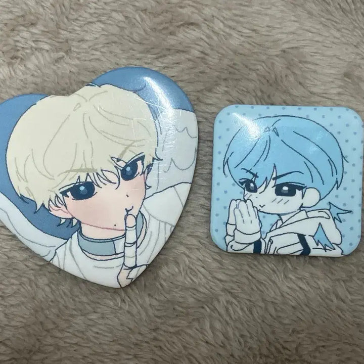 [BUNJANG] ENHYPEN Heeseung Angel Devil Pin Button Set / 햄해미님 엔하이픈통판 천사악마 핀버튼 정원