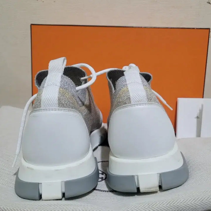 [BUNJANG] Hermes Addict Sneakers Silver / 에르메스 어딕트 스니커즈 실버