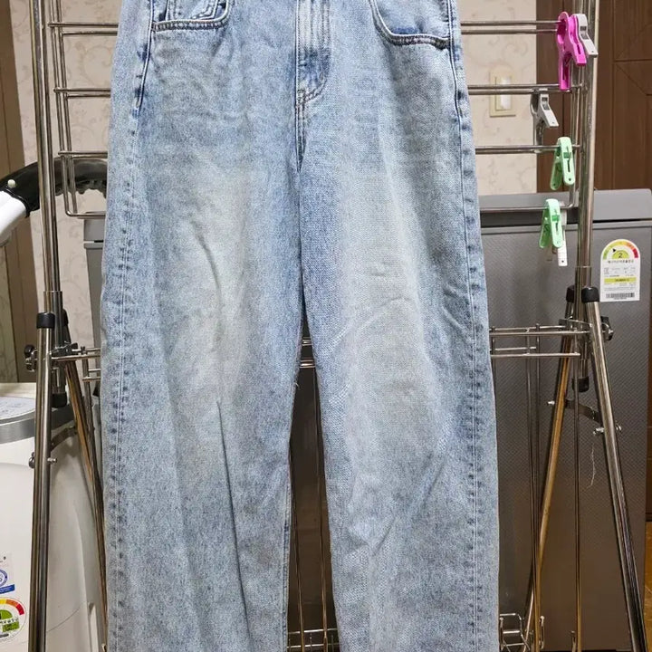 [BUNJANG] Firstfloor Seolwon Light Wash Denim Wide Fit Pants / 퍼스트플로어 설원 연청 데님