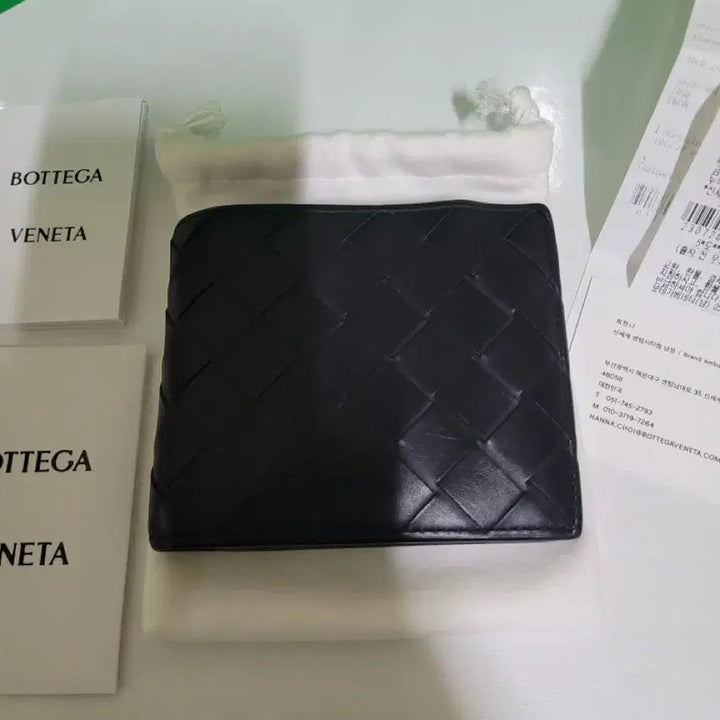 [BUNJANG] Bottega Veneta Intrecciato Bi-Fold Wallet Black Nappa Leather / 보테가베네타 반지갑 블랙