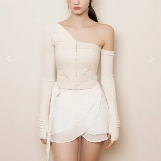 [BUNJANG] Not Your Rose Monica Top Beige S / 낫유어로즈 모니카 탑 S 새상품