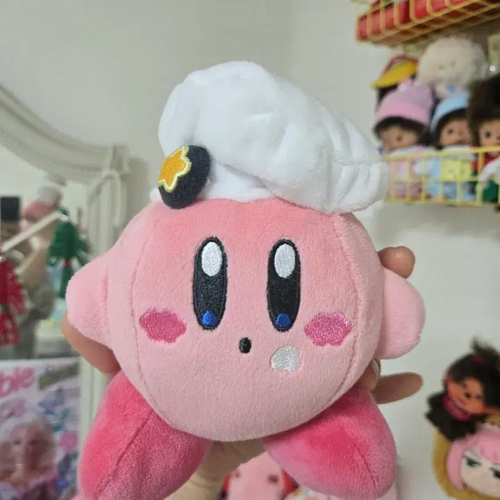 [BUNJANG] Kirby Cafe Limited Chef Kirby Plush / 커비카페 한정판 셰프 요리사 커비 인형 (SAN-EI 정품)