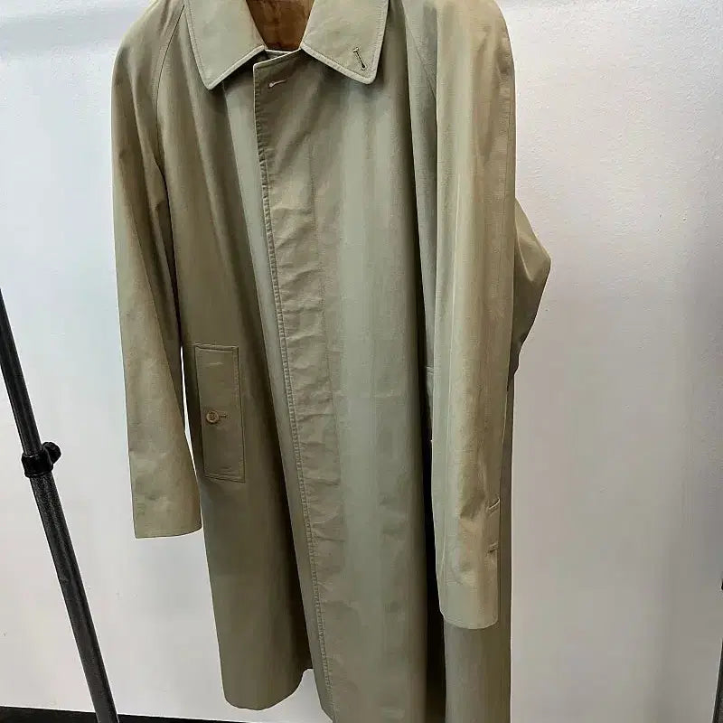 [BUNJANG] Burberry Olive Green Gabardine Coat / 105) 버버리 올리브그린 개버딘코트