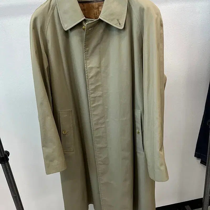 [BUNJANG] Burberry Olive Green Gabardine Coat / 105) 버버리 올리브그린 개버딘코트