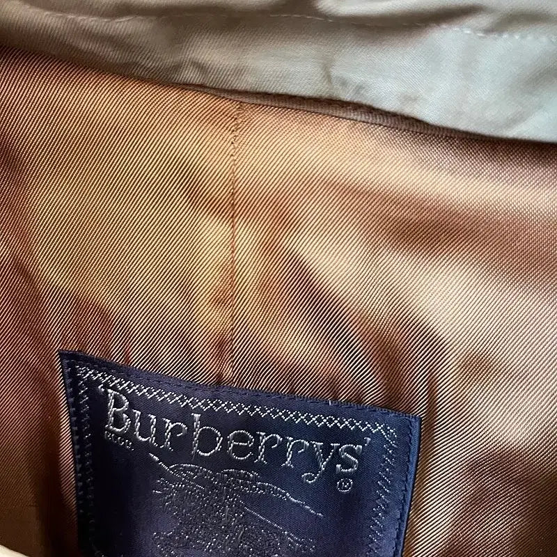 [BUNJANG] Burberry Olive Green Gabardine Coat / 105) 버버리 올리브그린 개버딘코트