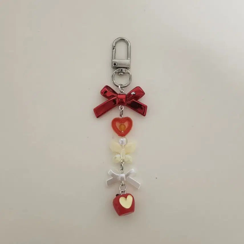 [BUNJANG] Heart Apple Keyring / 하트 사과 키링