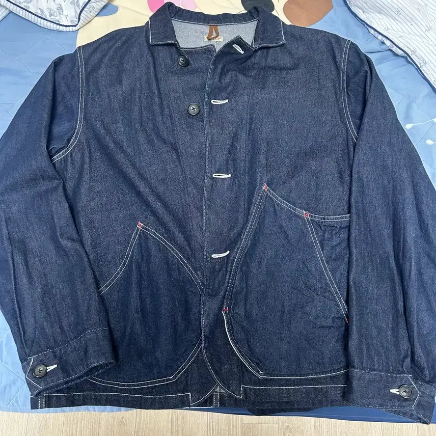[BUNJANG] Kapital 11.5oz Denim Appleman Coverall Indigo / (5) 캐피탈 11.5oz 데님 애플맨 커버올 인디고