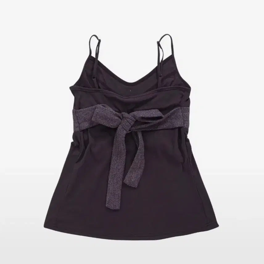 [SOLD OUT] 애즈온 백리본 나시 퍼플
