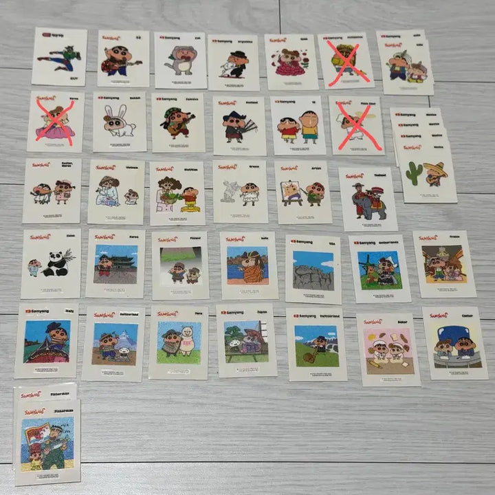 [BUNJANG] Samyang Ramen Crayon Shin-chan Stickers / 삼양라면 짱구는못말려 띠부씰