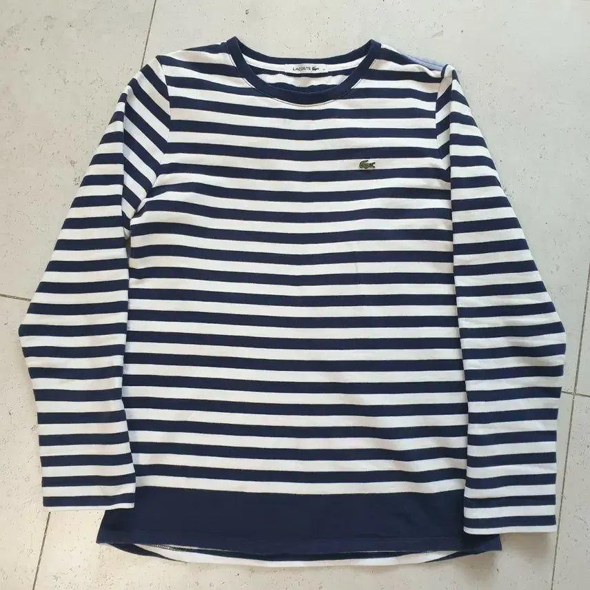 [BUNJANG] Lacoste Striped Sweatshirt Size 34 / 라코스테 스트라이프 맨투맨 34
