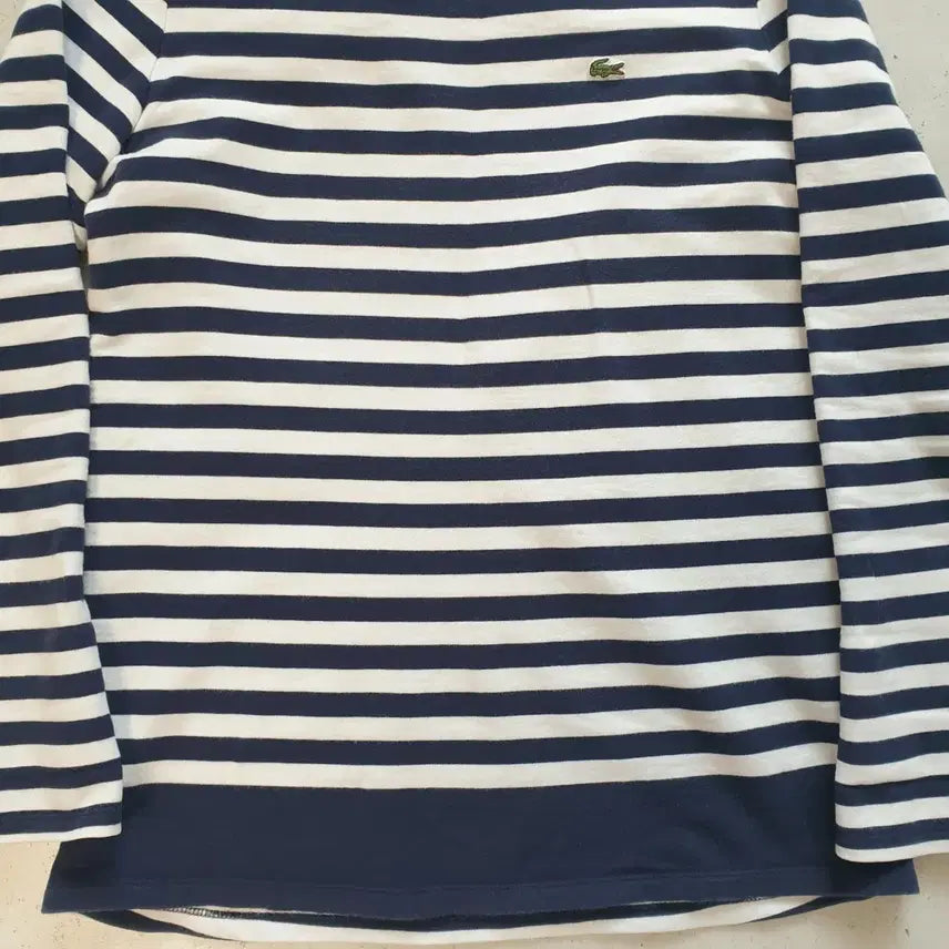 [BUNJANG] Lacoste Striped Sweatshirt Size 34 / 라코스테 스트라이프 맨투맨 34