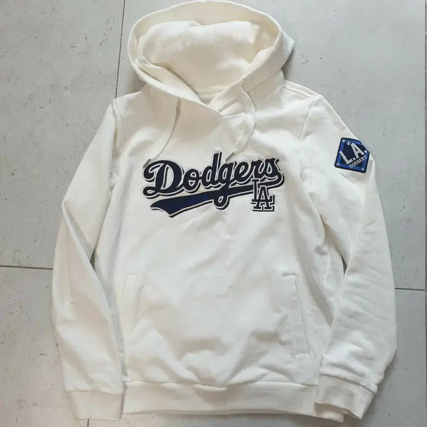 [BUNJANG] MLB LA Dodgers Hoodie White Size 90 / MLB LA 다저스 후드티 90