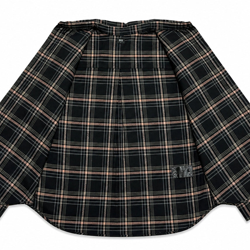 [BUNJANG] Uniqlo Navy Plaid Flannel Shirt M / JPN 일본 빈티지 y2k 모리걸 유니클로 네이비 플란넬 체크 셔츠 M