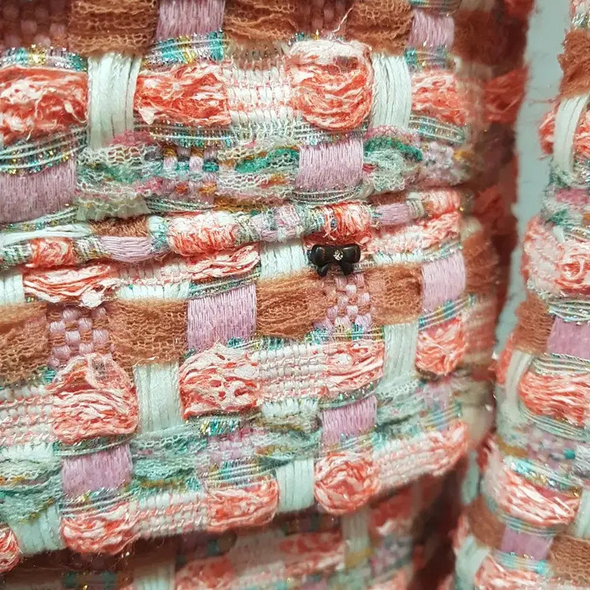 [BUNJANG] SOONIL Tweed Jacket Pink Multi Color / SOONIL트위드 자켓 핑크 멀티 컬러