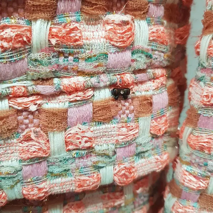 [BUNJANG] SOONIL Tweed Jacket Pink Multi Color / SOONIL트위드 자켓 핑크 멀티 컬러