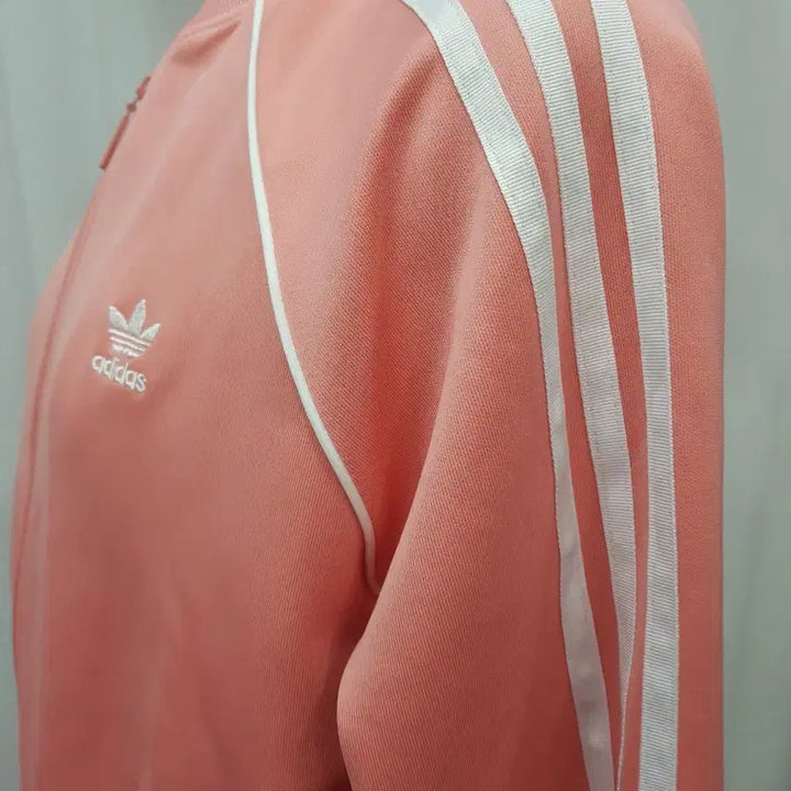 [BUNJANG] Adidas Pink Three-Stripes Track Top / 아디다스 핑크색 삼선 트랙탑