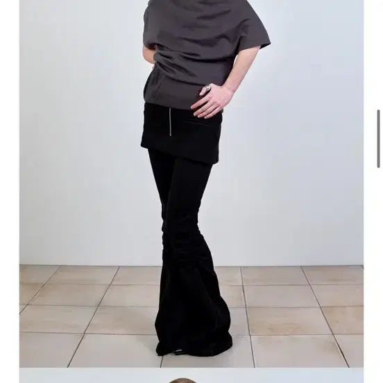 [BUNJANG] Nache Charcoal Short Sleeve T-Shirt / nache 나체 반팔티셔츠 차콜