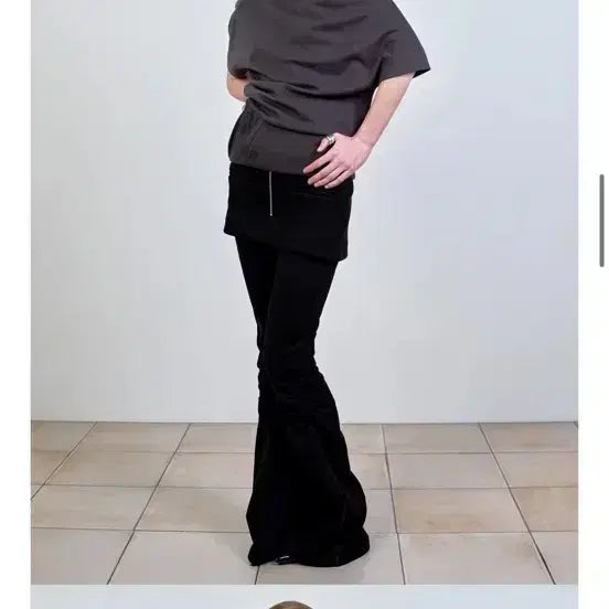 [BUNJANG] Nache Charcoal Short Sleeve T-Shirt / nache 나체 반팔티셔츠 차콜