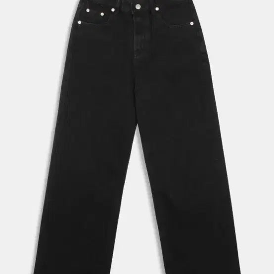 [BUNJANG] Headment 015 Ever Semi-Wide Denim Black S / 헤더먼트 015 ever semi-wide denim (black)